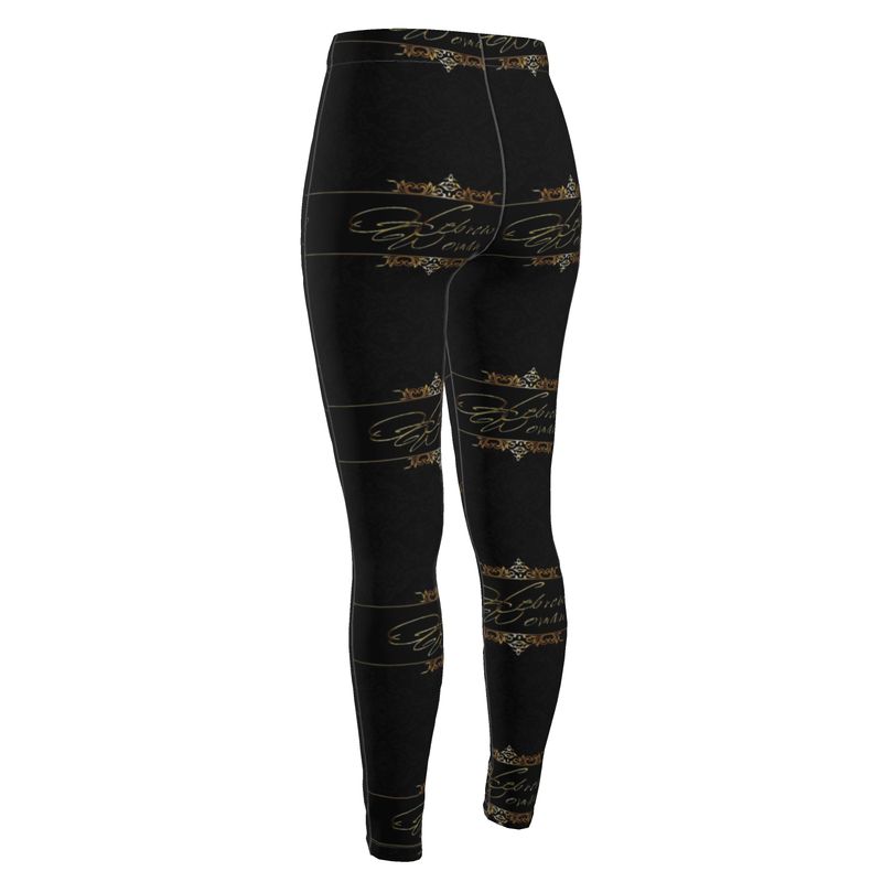 Hebrew Woman (01): Refined in Gold, Rooted in Strength | High-Waist Leggings