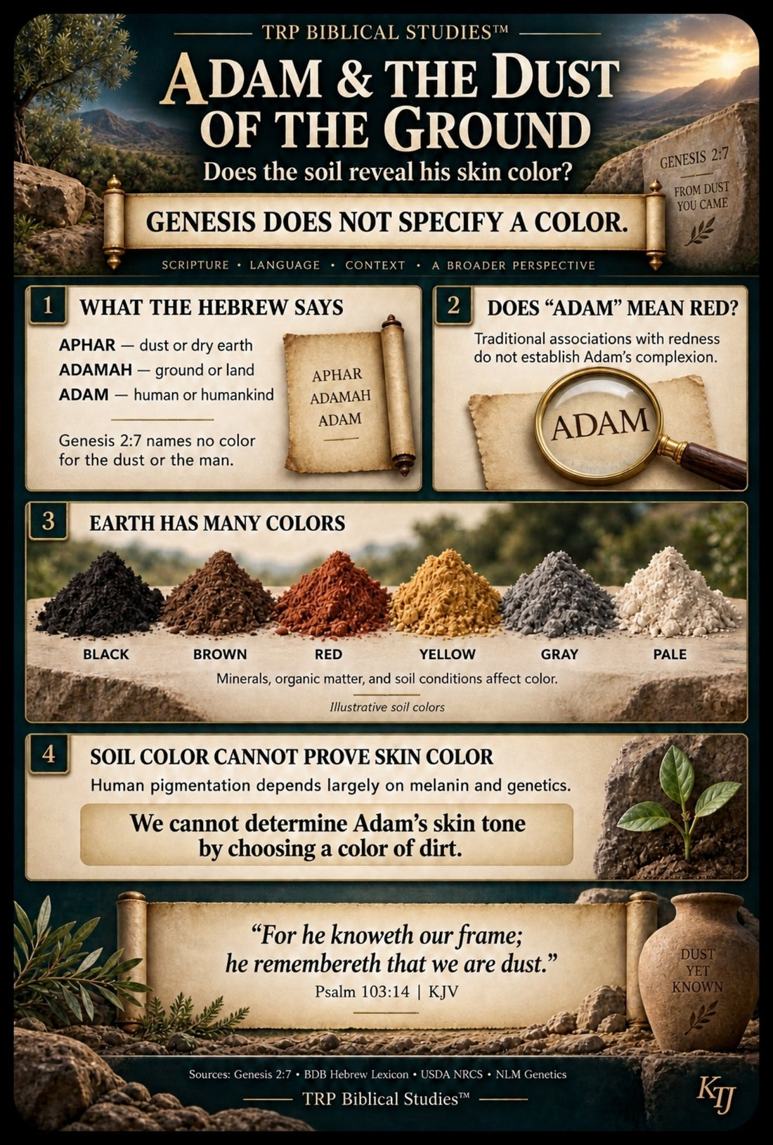 📜 03. Adam and the Dust of the Ground — Does Genesis Reveal His Skin Color?