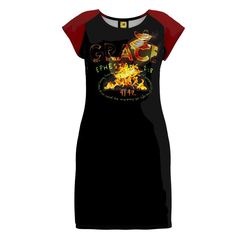Saved By Grace: Through Faith, Not Works | Tunic T-Shirt Dress
