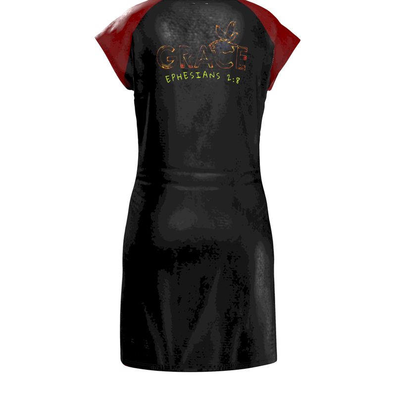 Saved By Grace: Through Faith, Not Works | Tunic T-Shirt Dress