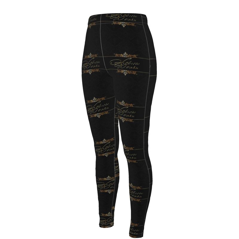 Hebrew Woman (01): Refined in Gold, Rooted in Strength | High-Waist Leggings