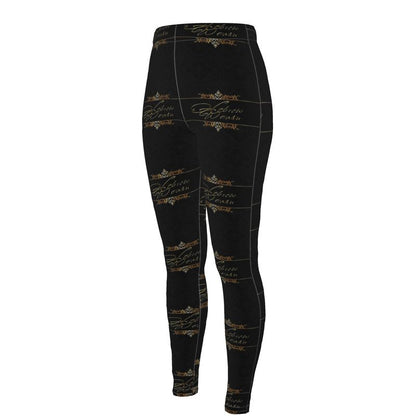 Hebrew Woman (01): Refined in Gold, Rooted in Strength | High-Waist Leggings