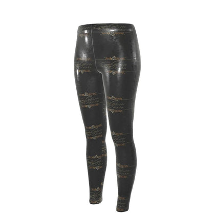 Hebrew Woman (01): Refined in Gold, Rooted in Strength | High-Waist Leggings