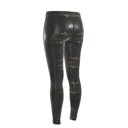 Hebrew Woman (01): Refined in Gold, Rooted in Strength | High-Waist Leggings