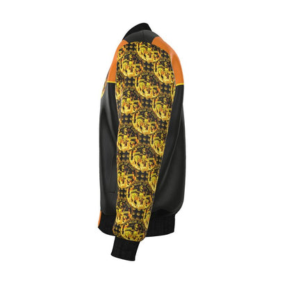 ARMOR OF GOD (01) | Men's Reversible Silk Bomber Jacket