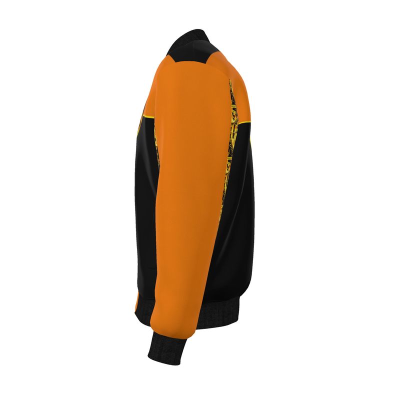 ARMOR OF GOD (01) | Men's Reversible Silk Bomber Jacket
