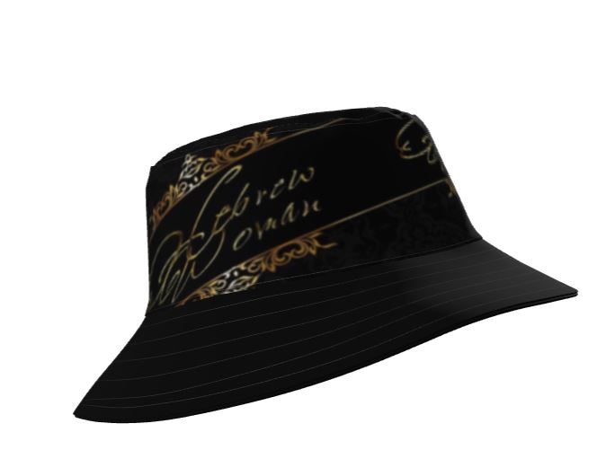 Hebrew Woman (01): Refined in Gold, Rooted in Strength | Wide-Brim Bucket Hat
