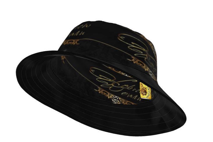 Hebrew Woman (01): Refined in Gold, Rooted in Strength | Wide-Brim Bucket Hat