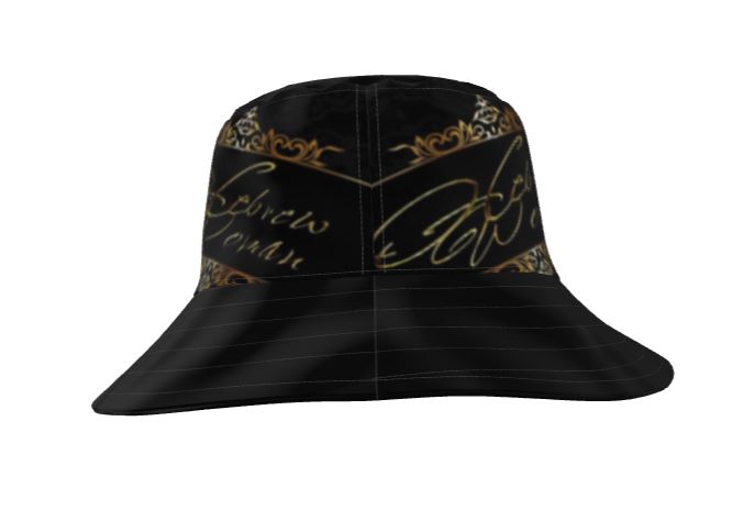 Hebrew Woman (01): Refined in Gold, Rooted in Strength | Wide-Brim Bucket Hat