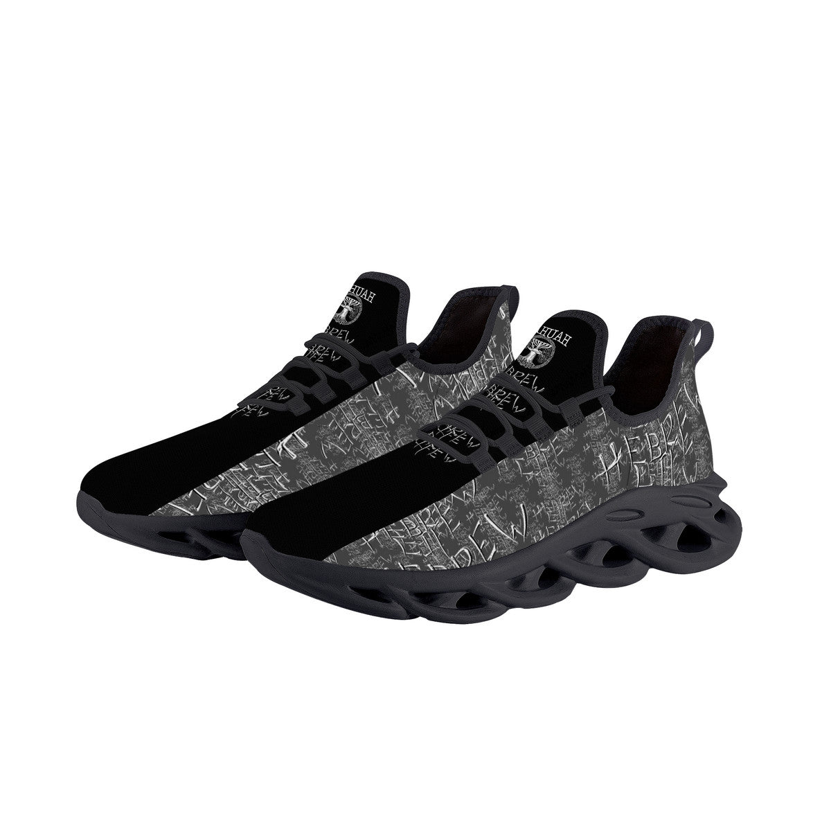 Hebrew Life (01–01) | Unisex Mesh Knit Flex Sneakers