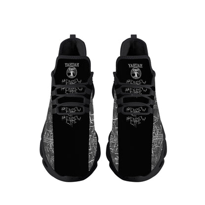Hebrew Life (01–01) | Unisex Mesh Knit Flex Sneakers