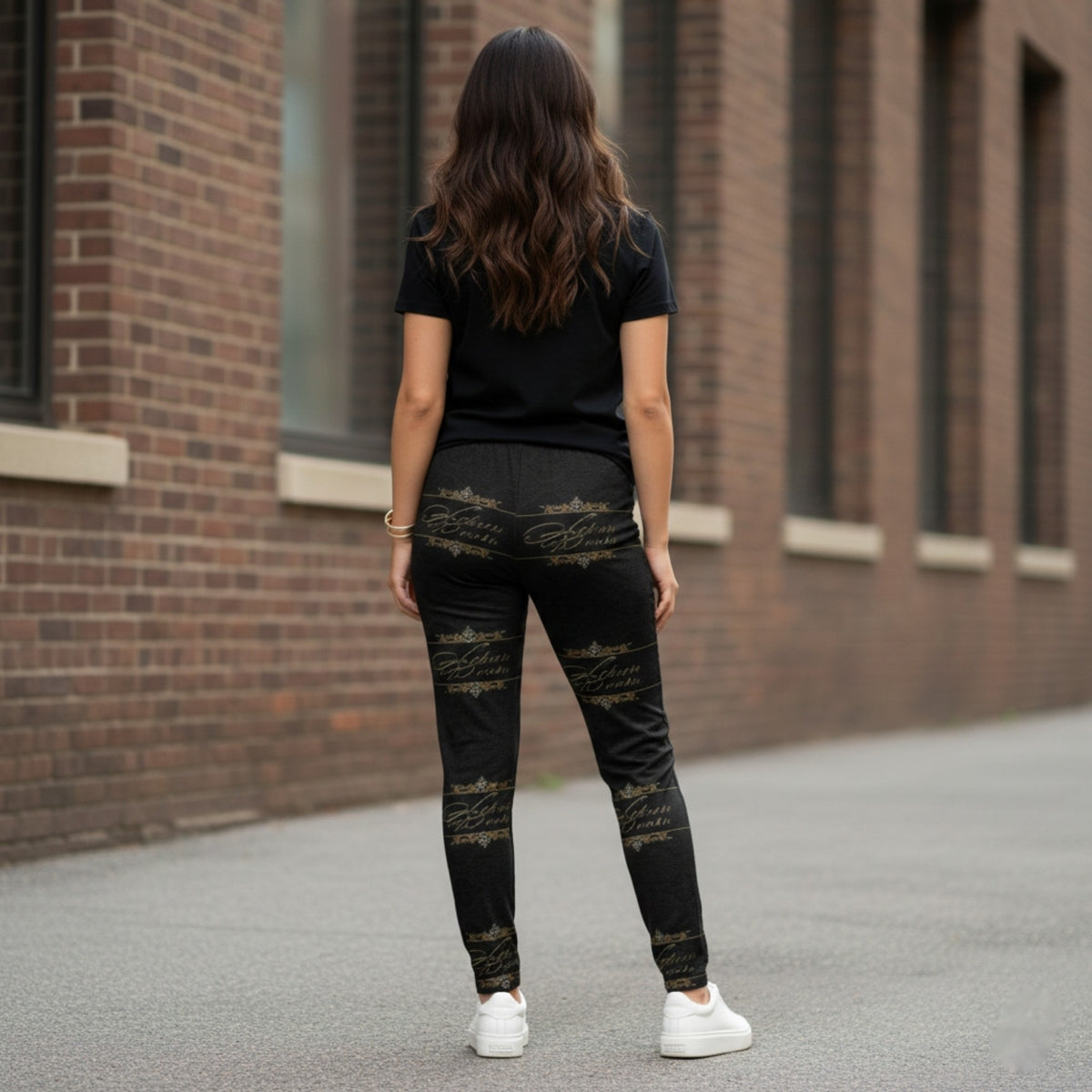 Hebrew Woman (01): Refined in Gold, Rooted in Strength | Open-Bottom Lounge Joggers
