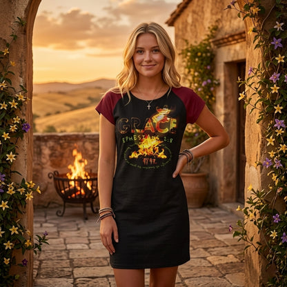 Saved By Grace: Through Faith, Not Works | Tunic T-Shirt Dress