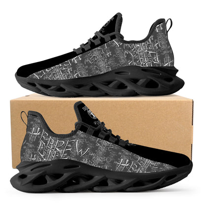 Hebrew Life (01–01) | Unisex Mesh Knit Flex Sneakers